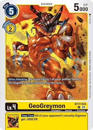 GeoGreymon [BT17-033] [Secret Crisis] - Trinity Hobby