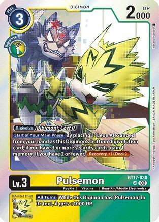 Pulsemon [BT17-030] [Secret Crisis] - Trinity Hobby