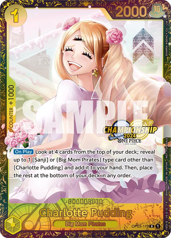 Charlotte Pudding (Championship 2024) (OP03-112) - [One Piece Promotion Cards] Foil - Trinity Hobby