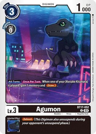 Agumon [BT17-052] - BT17-052 [Secret Crisis] - Trinity Hobby
