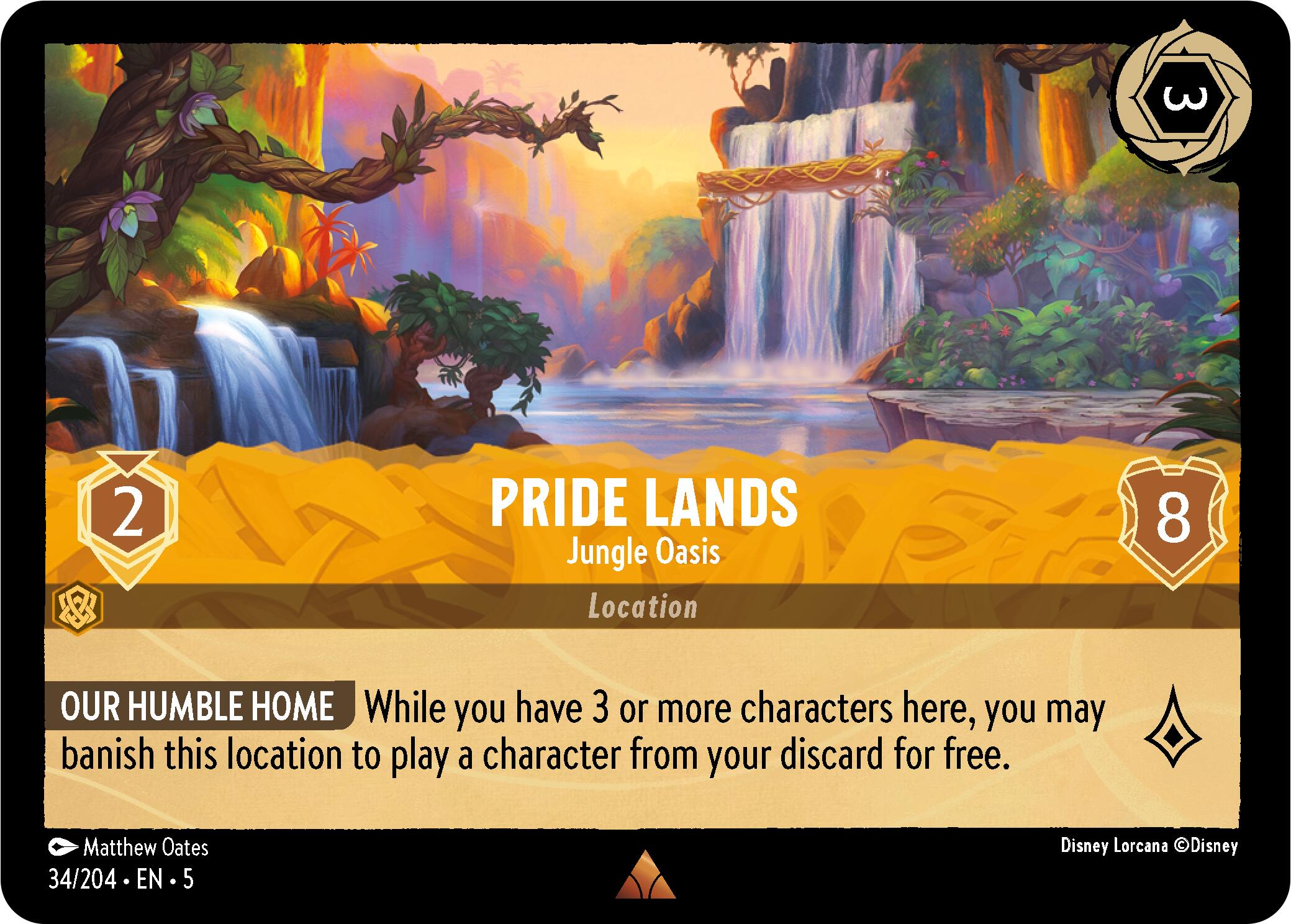 Pride Lands - Jungle Oasis (34/204) [Shimmering Skies] - Trinity Hobby