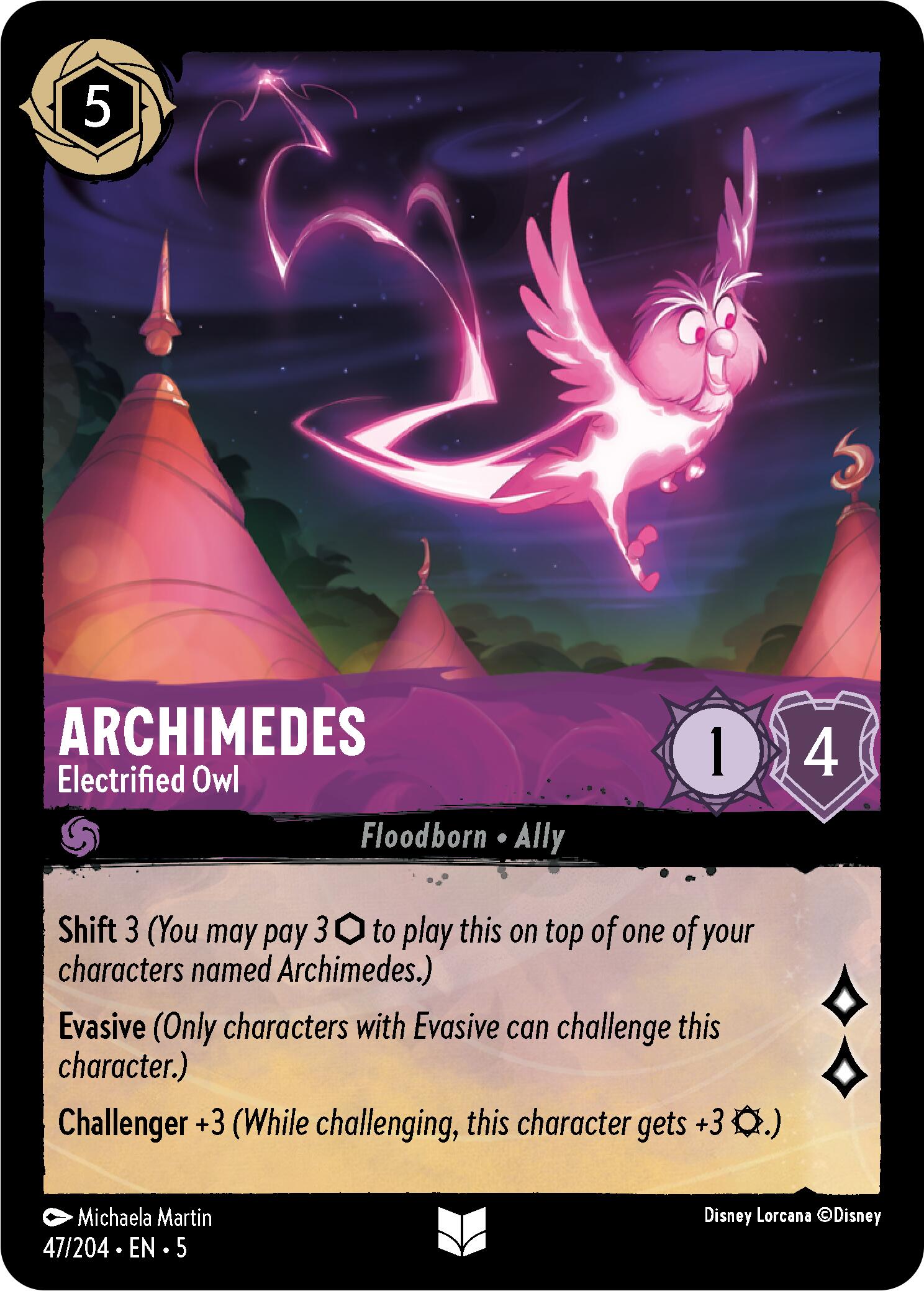 Archimedes - Electrified Owl (47/204) [Shimmering Skies] - Trinity Hobby