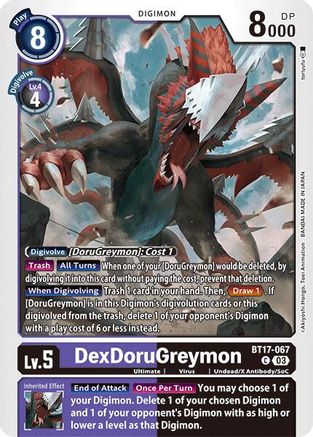 DexDoruGreymon [BT17-067] [Secret Crisis] - Trinity Hobby
