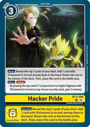Hacker Pride [BT17-098] [Secret Crisis] - Trinity Hobby
