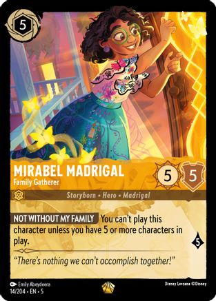 Mirabel Madrigal - Family Gatherer (14/204) - [Shimmering Skies] Cold Foil - Trinity Hobby