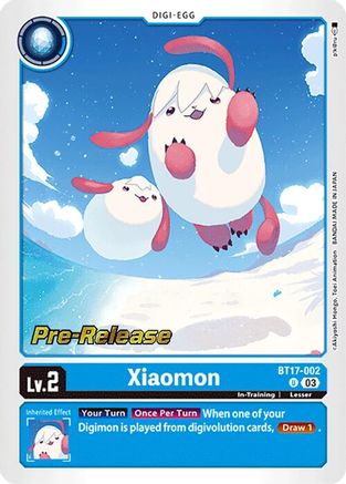 Xiaomon [BT17-002] [Secret Crisis Pre-Release Cards] - Trinity Hobby
