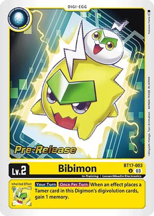 Bibimon [BT17-003] [Secret Crisis Pre-Release Cards] - Trinity Hobby