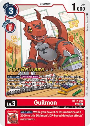 Guilmon [BT17-008] [Secret Crisis Pre-Release Cards] - Trinity Hobby