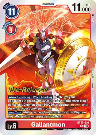 Gallantmon [BT17-016] [Secret Crisis Pre-Release Cards] - Trinity Hobby