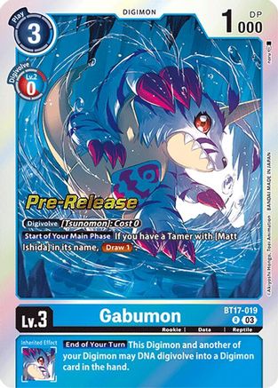 Gabumon [BT17-019] [Secret Crisis Pre-Release Cards] - Trinity Hobby