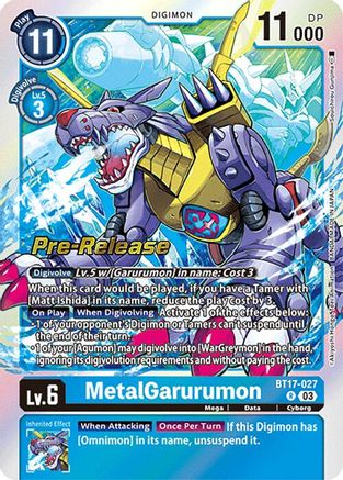 MetalGarurumon [BT17-027] [Secret Crisis Pre-Release Cards] - Trinity Hobby