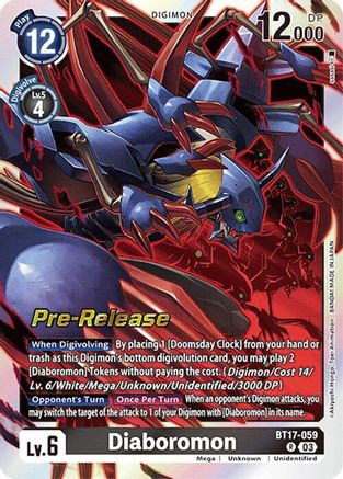 Diaboromon [BT17-059] [Secret Crisis Pre-Release Cards] - Trinity Hobby
