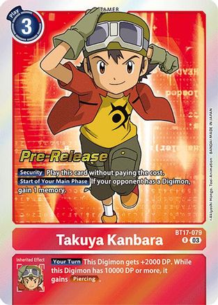 Takuya Kanbara [BT17-079] [Secret Crisis Pre-Release Cards] - Trinity Hobby