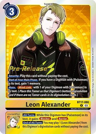 Leon Alexander [BT17-086] [Secret Crisis Pre-Release Cards] - Trinity Hobby