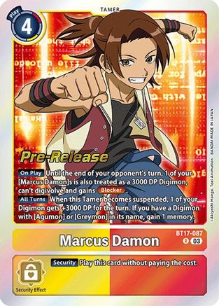 Marcus Damon [BT17-087] [Secret Crisis Pre-Release Cards] - Trinity Hobby