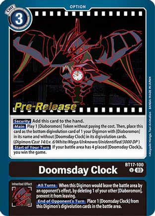 Doomsday Clock [BT17-100] [Secret Crisis Pre-Release Cards] - Trinity Hobby