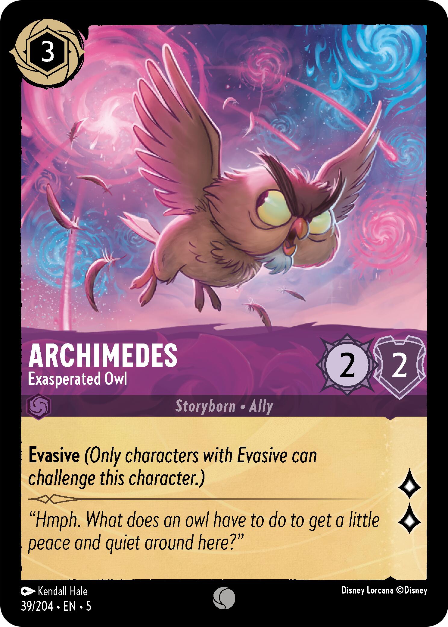 Archimedes - Exasperated Owl (39/204) [Shimmering Skies] - Trinity Hobby