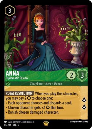 Anna - Diplomatic Queen (85/204) - [Shimmering Skies] Cold Foil - Trinity Hobby