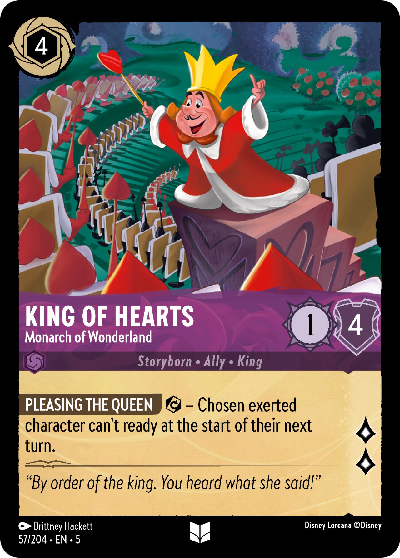 King of Hearts - Monarch of Wonderland (57/204) [Shimmering Skies] - Trinity Hobby