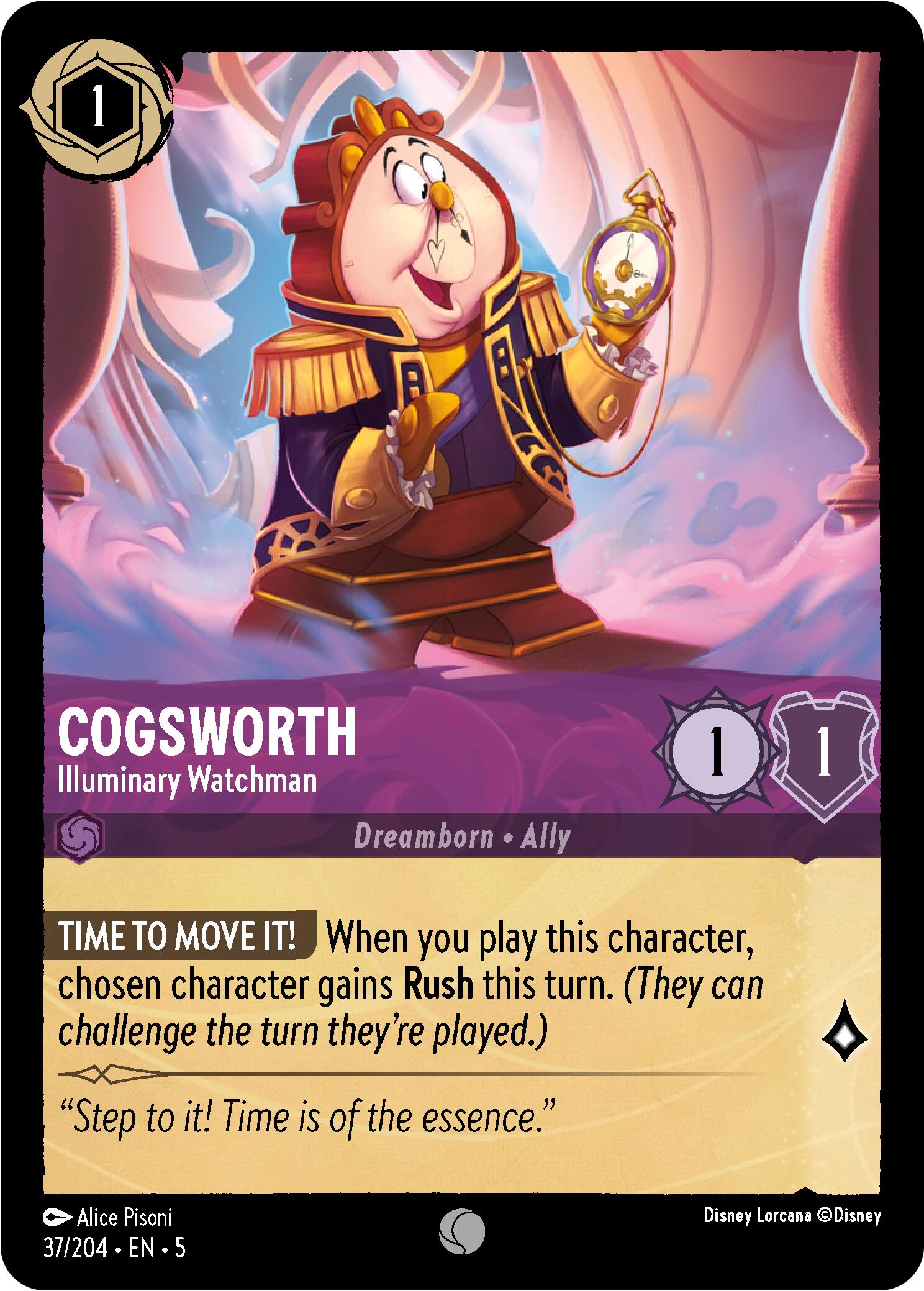 Cogsworth - Illuminary Watchman (37/204) [Shimmering Skies] - Trinity Hobby