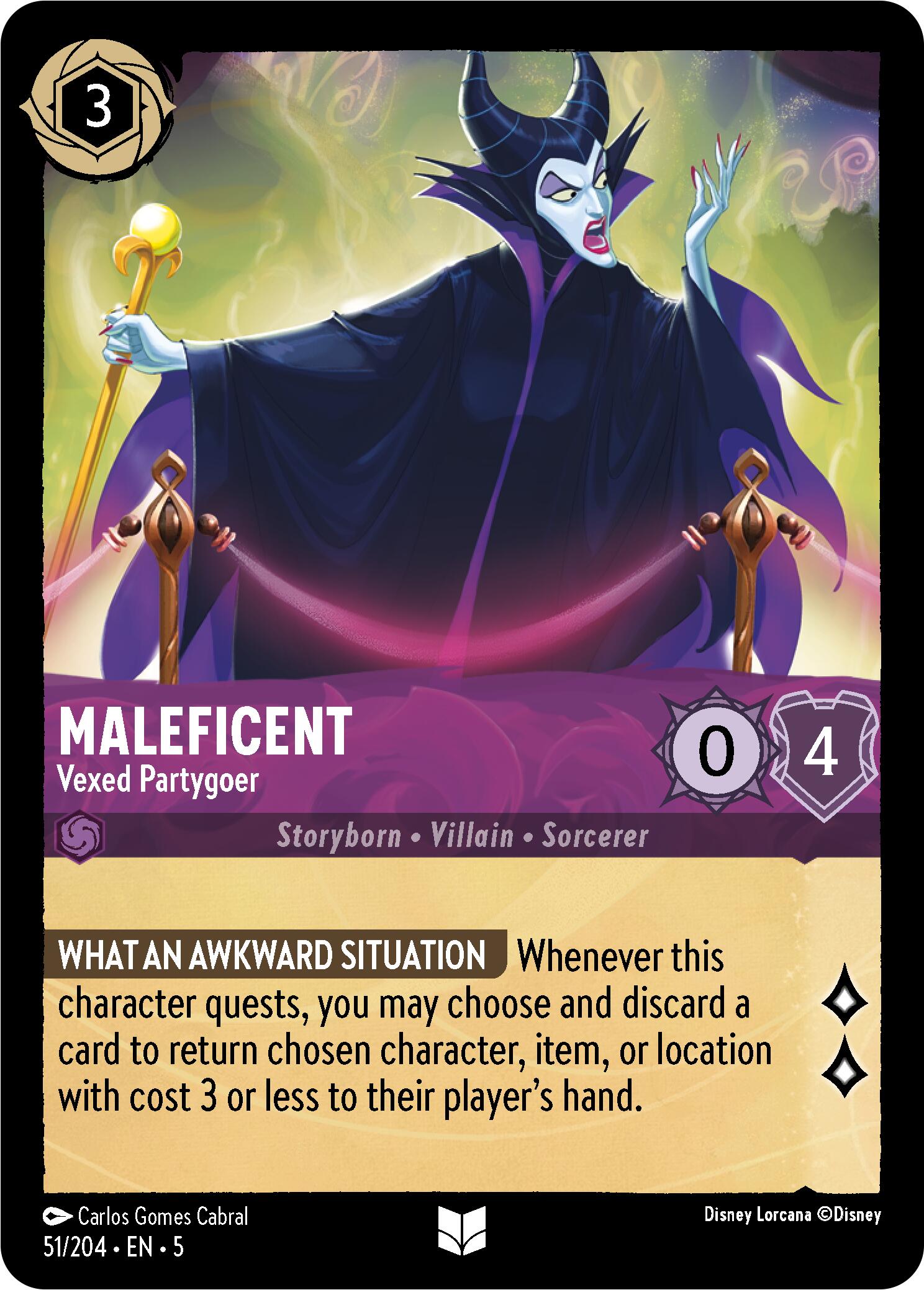 Maleficent - Vexed Partygoer (51/204) [Shimmering Skies] - Trinity Hobby