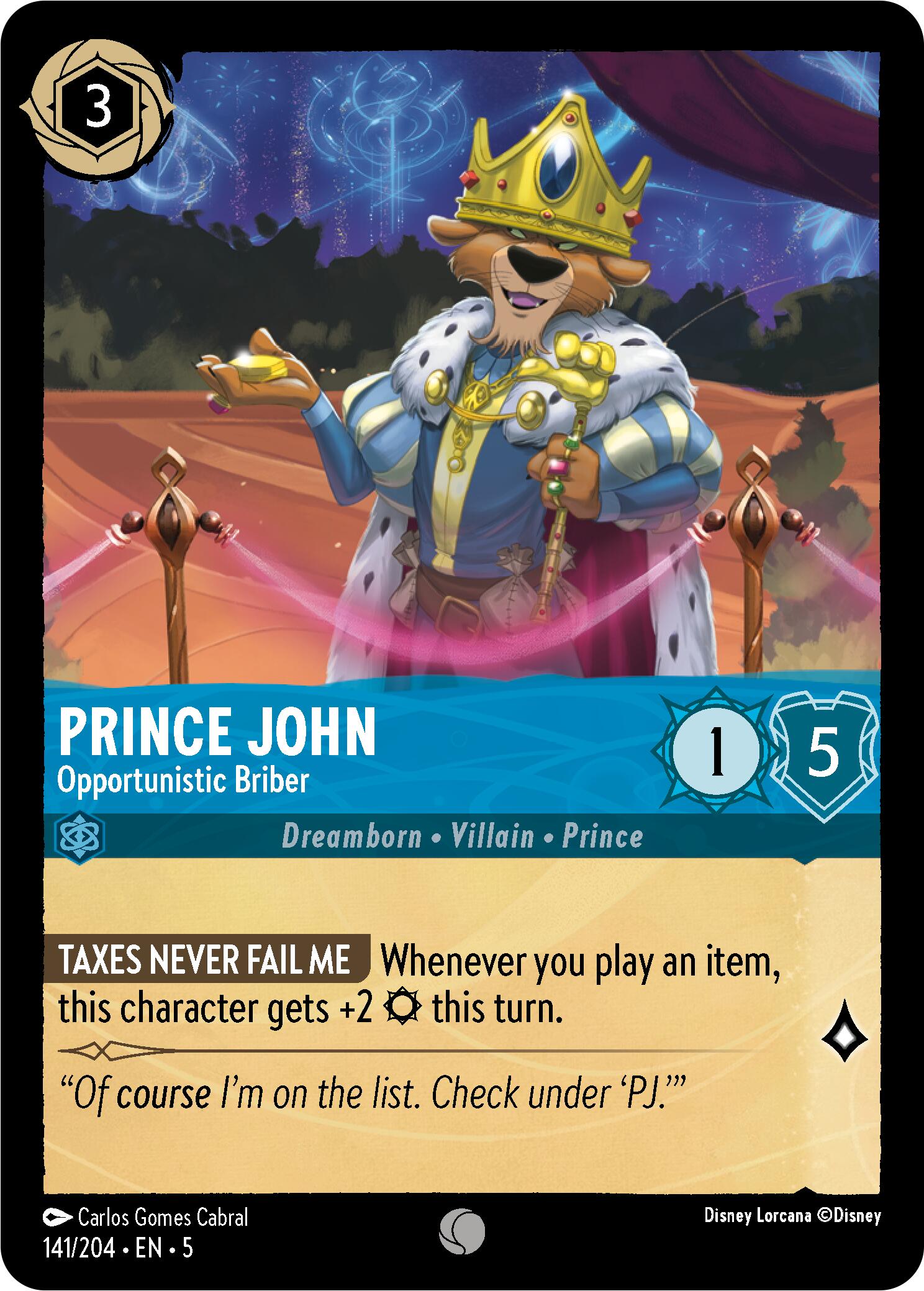 Prince John - Opportunistic Briber (141/204) [Shimmering Skies] - Trinity Hobby