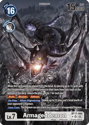Armageddemon [BT17-060] (Alternate Art) [Secret Crisis] - Trinity Hobby