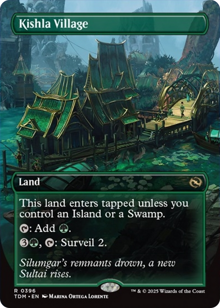 Kishla Village  (TDM-396) - [Tarkir: Dragonstorm] (Borderless) - Trinity Hobby