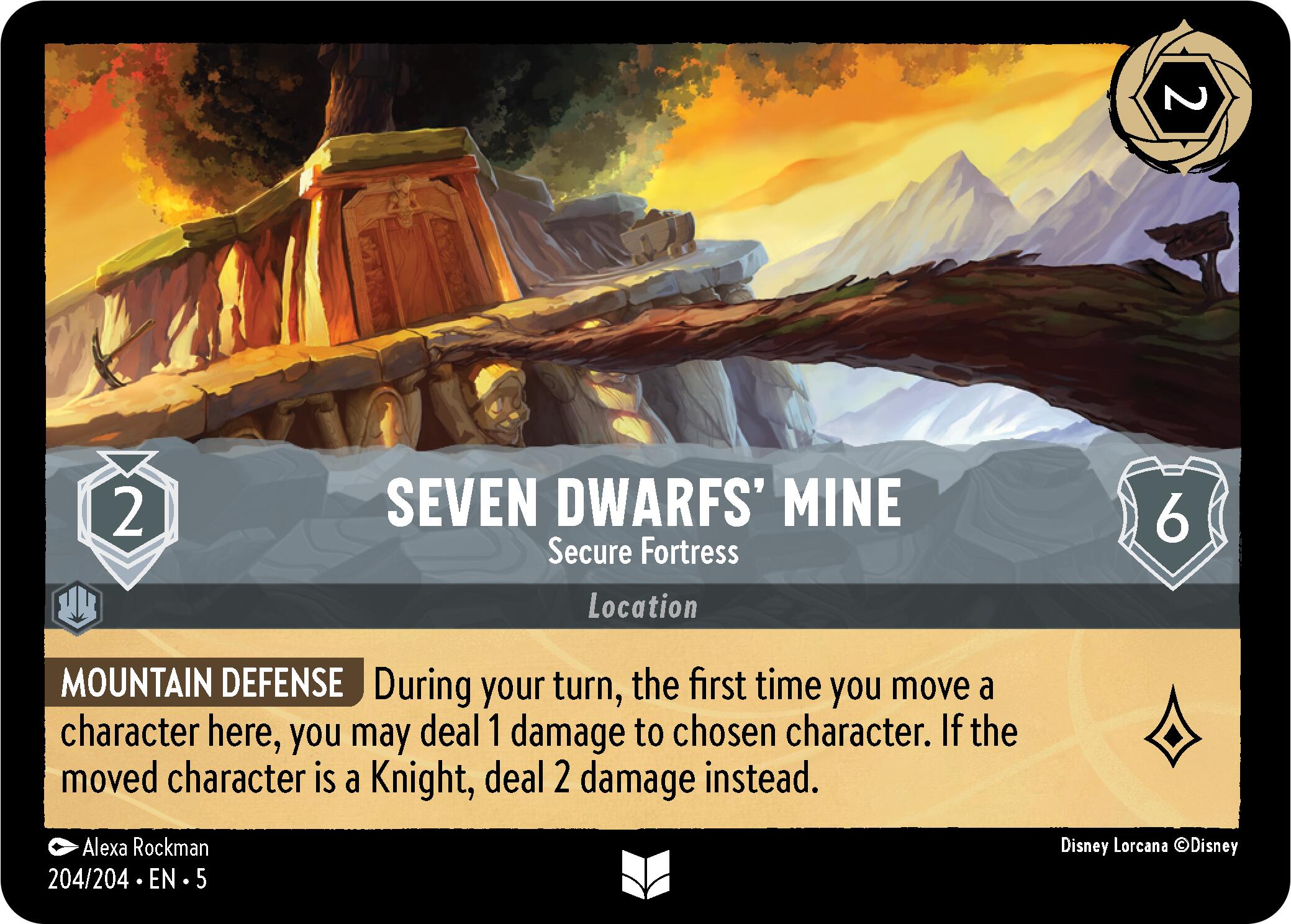 Seven Dwarfs' Mine - Secure Fortress (204/204) [Shimmering Skies] - Trinity Hobby
