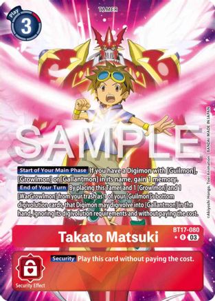 Takato Matsuki [BT17-080] (Alternate Art) [Secret Crisis] - Trinity Hobby