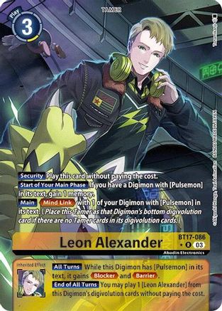 Leon Alexander [BT17-086] (Alternate Art) [Secret Crisis] - Trinity Hobby