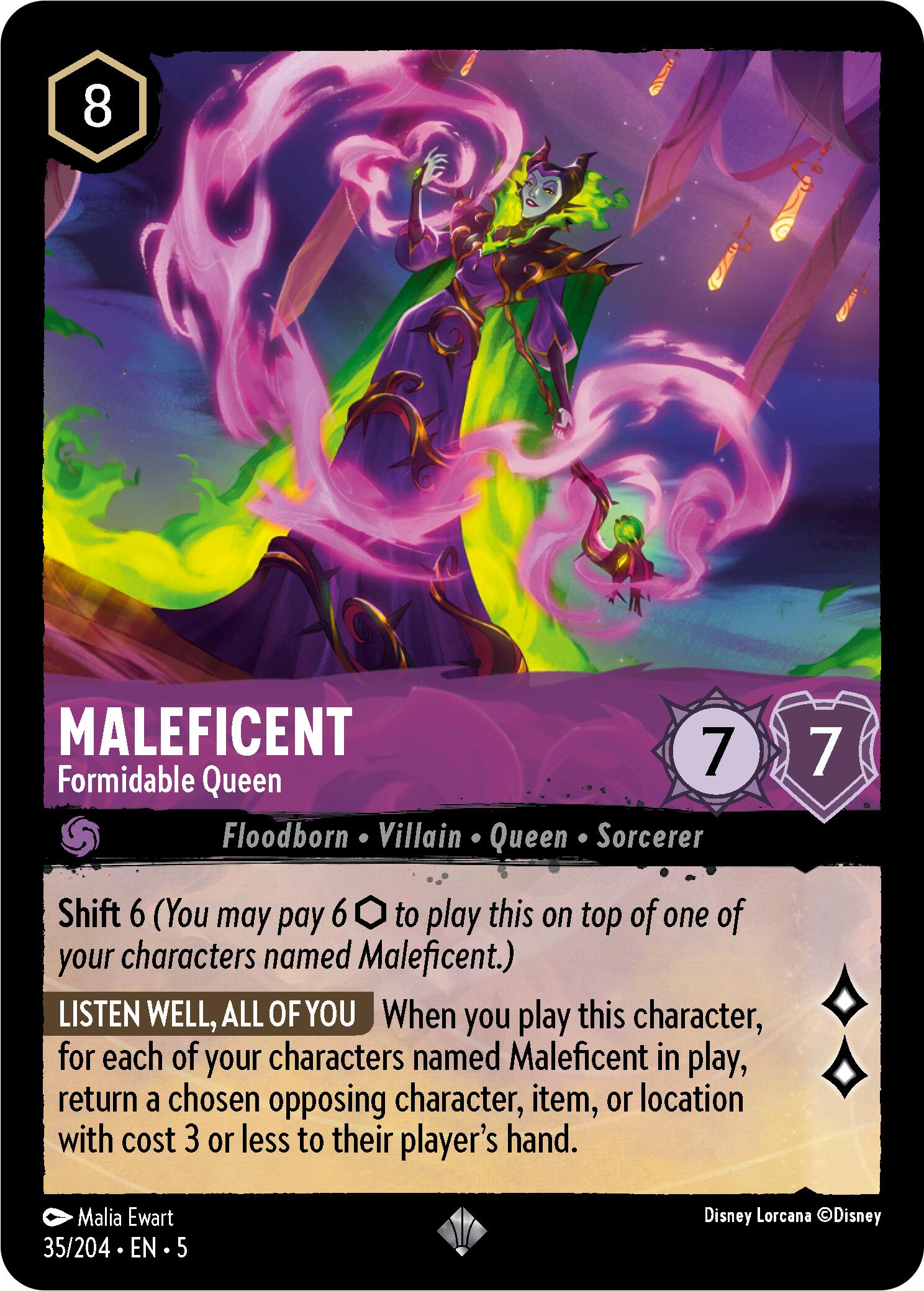 Maleficent - Formidable Queen (35/204) [Shimmering Skies] - Trinity Hobby