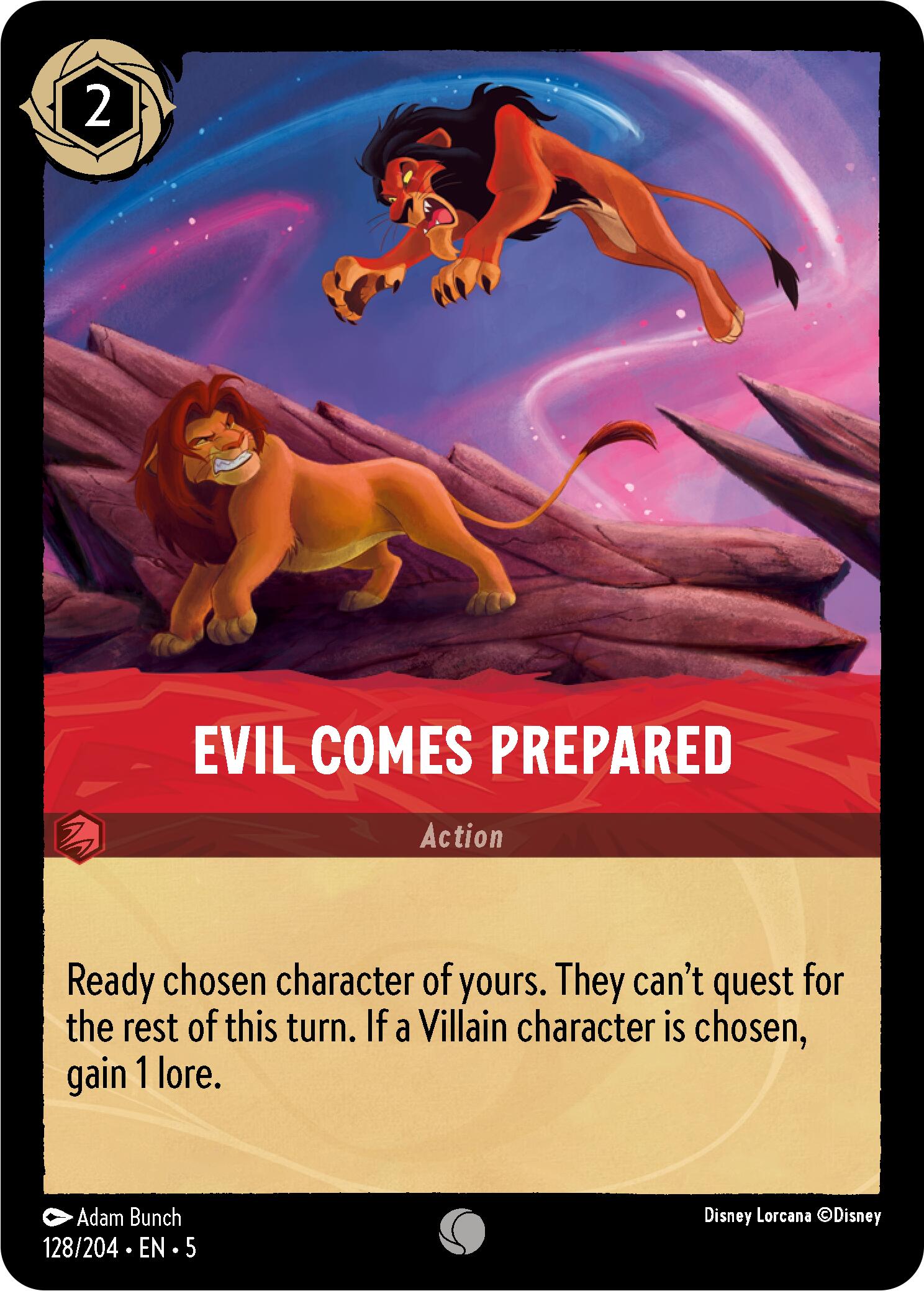 Evil Comes Prepared (128/204) [Shimmering Skies] - Trinity Hobby