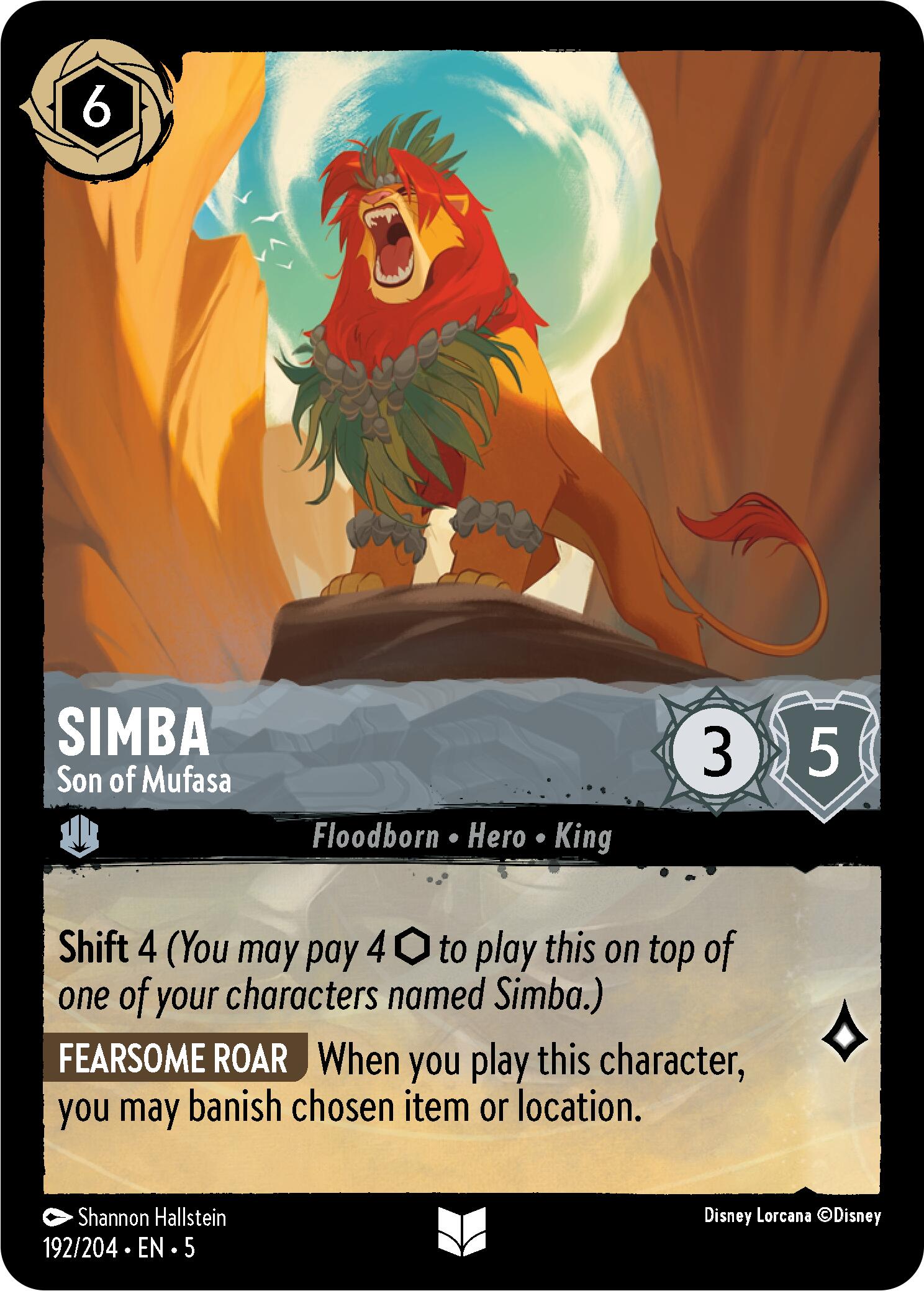Simba - Son of Mufasa (192/204) [Shimmering Skies] - Trinity Hobby