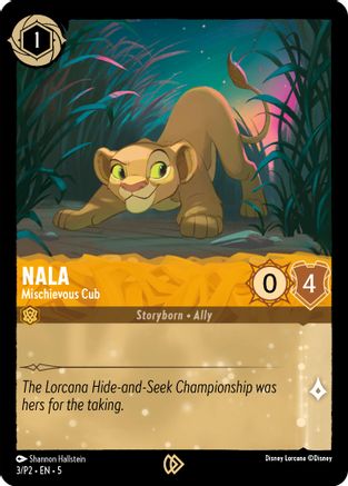 Nala - Mischievous Cub (3) - [Disney Lorcana Promo Cards] Cold Foil - Trinity Hobby