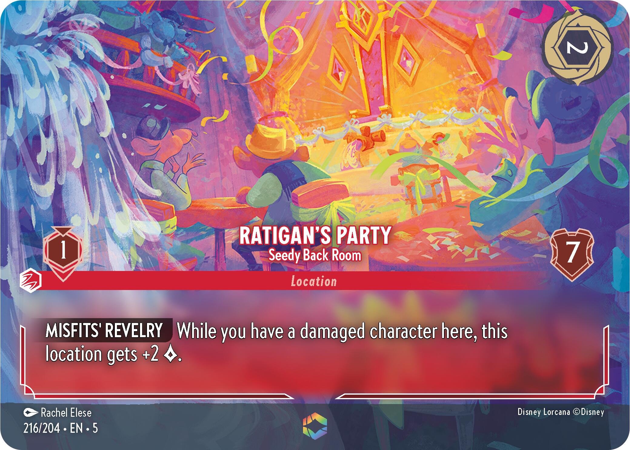 Ratigan's Party - Seedy Back Room (Enchanted) (216/204) [Shimmering Skies] - Trinity Hobby