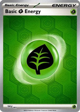 Basic Grass Energy (001) [Scarlet & Violet: Shrouded Fable] - Trinity Hobby