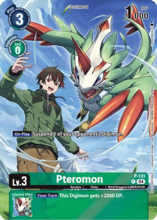 Pteromon [P-131] (Digimon Liberator Promotion) (Textured) [Promotional Cards] - Trinity Hobby