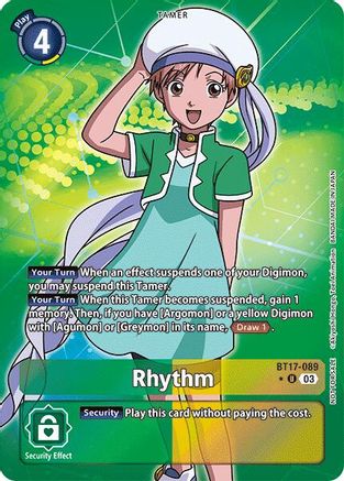 Rhythm [BT17-089] (Box Promotion Pack: Secret Crisis) [Secret Crisis] - Trinity Hobby