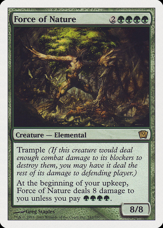 Force of Nature (9th Edition) [Oversize Cards] - Trinity Hobby