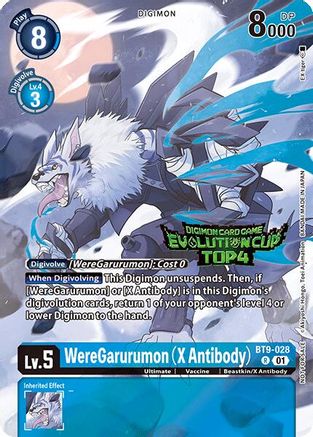 WereGarurumon (X Antibody) [BT9-028] (2024 Evolution Cup Top 4) [X Record Promos] - Trinity Hobby