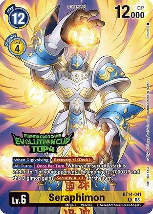 Seraphimon [BT14-041] (2024 Evolution Cup Top 4) [Blast Ace] - Trinity Hobby