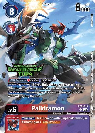 Paildramon [EX3-010] (2024 Evolution Cup Top 4) [Draconic Roar] - Trinity Hobby