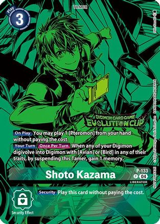 Shoto Kazama [P-133] (2024 Evolution Cup) [Promotional Cards] - Trinity Hobby