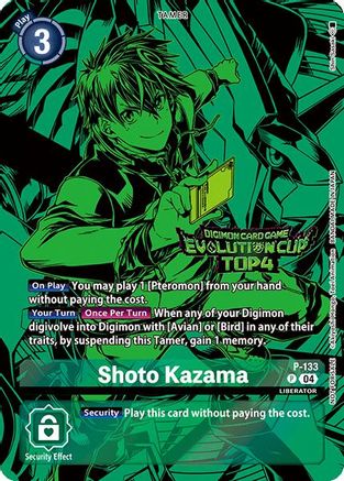 Shoto Kazama [P-133] (2024 Evolution Cup Top 4) [Promotional Cards] - Trinity Hobby
