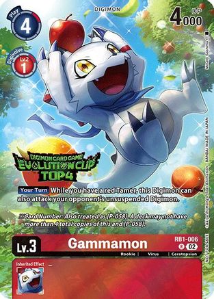 Gammamon [RB1-006] (2024 Evolution Cup Top 4) [Resurgence Booster] - Trinity Hobby