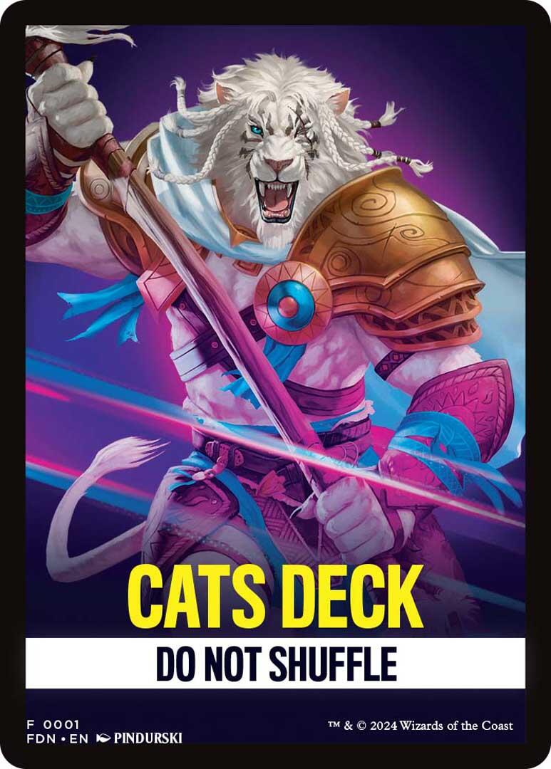 Cats Deck Theme Card [Foundations Tokens] - Trinity Hobby