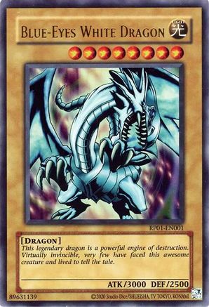 Blue-Eyes White Dragon [RP01-EN001] Ultra Rare - Trinity Hobby
