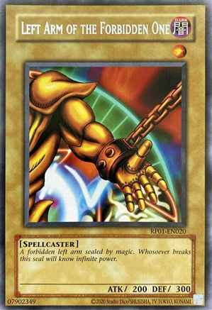 Left Arm of the Forbidden One [RP01-EN020] Rare - Trinity Hobby
