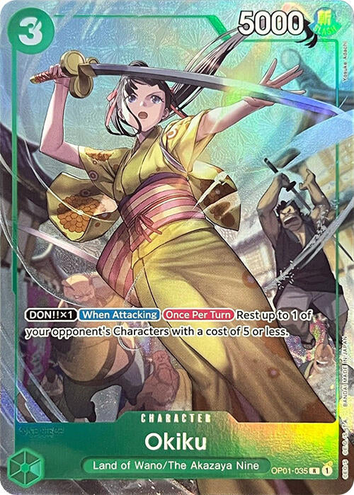 Okiku (Premium Card Collection -BANDAI CARD GAMES Fest. 23-24 Edition-) (OP01-035) - [One Piece Promotion Cards] Foil - Trinity Hobby